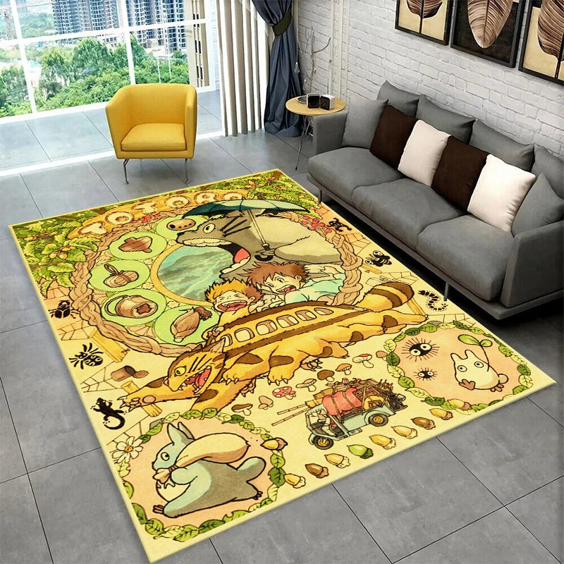 Classic T-Totoro Cartoon Cute Carpet Rug