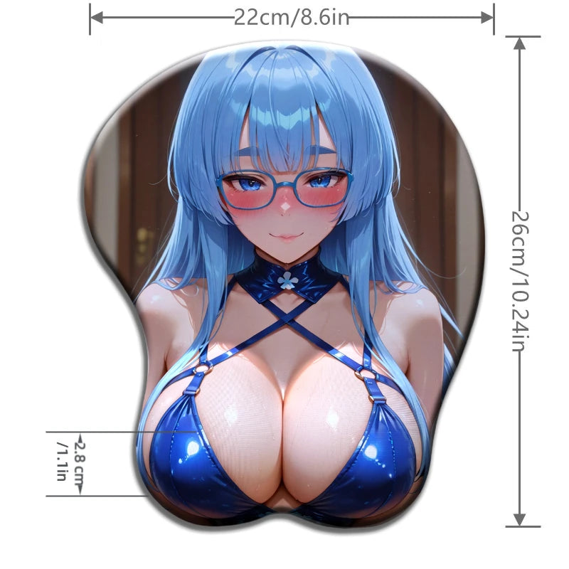 Wrist Rest 3D Soft and Smooth Silicone Mouse Pad