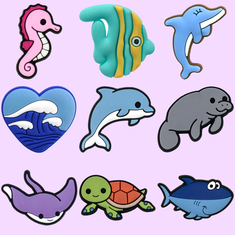 1/9pcs Marine Animals Shoe Accessories