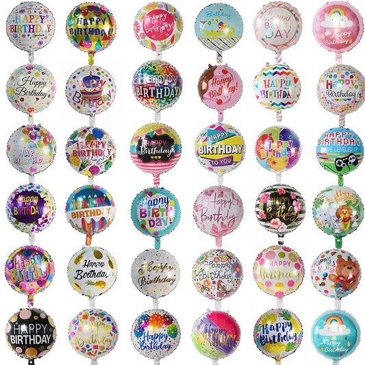 18inch Fruit Foil Happy Birthday Balloons