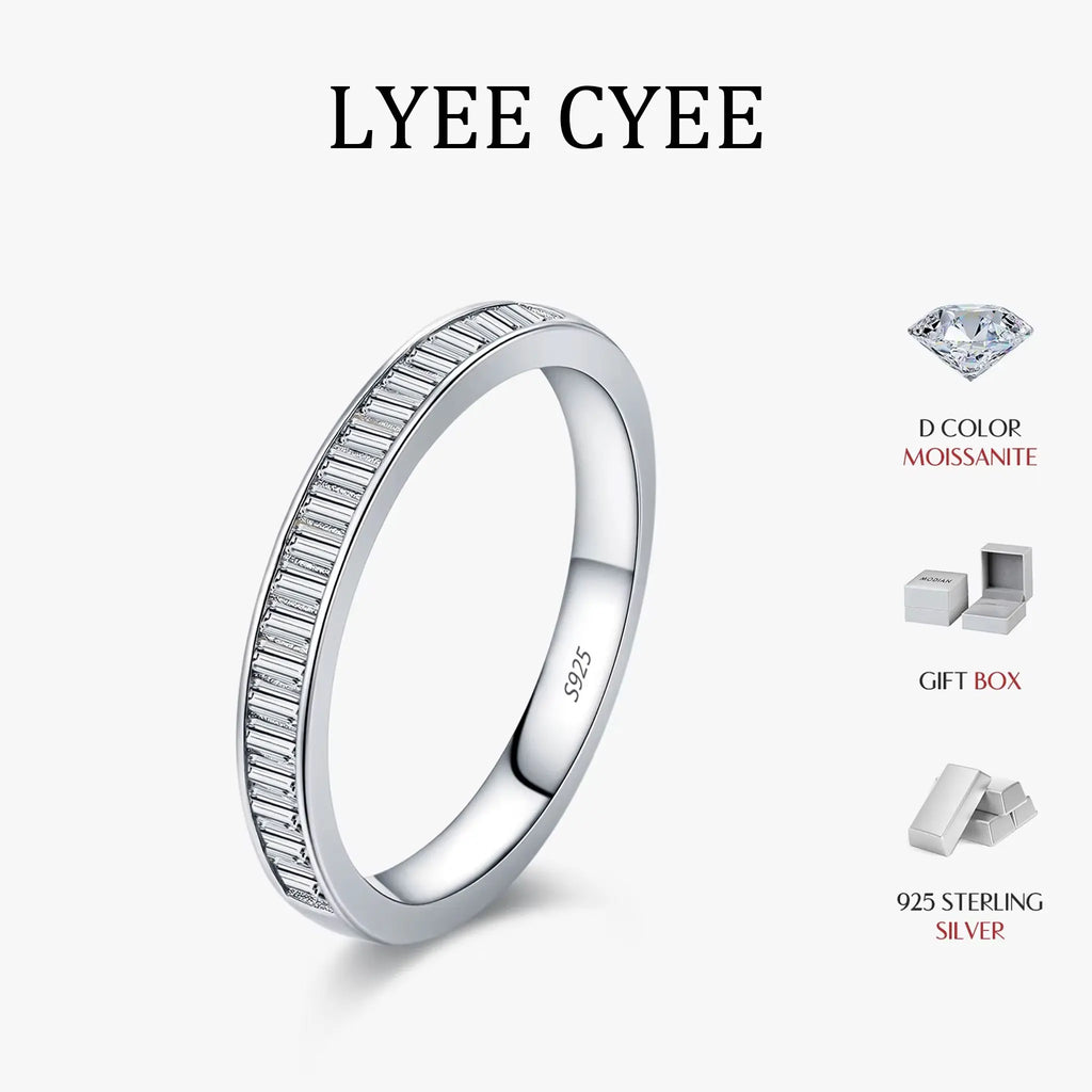 LYEE CYEE  Rectangle Moissanite Stackable Rings
