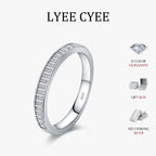 LYEE CYEE  Rectangle Moissanite Stackable Rings