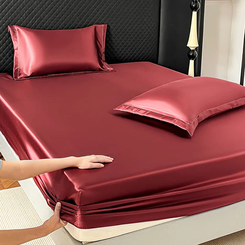Ice Silk Fitted Sheet 90x200cm
