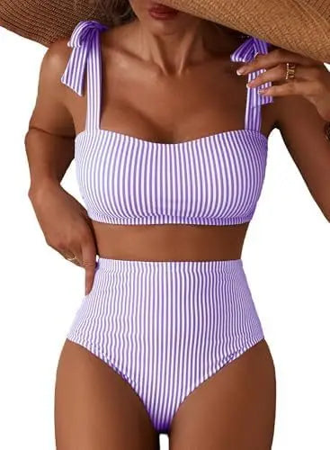 Women Two-piece Halter Vest Swimwear
