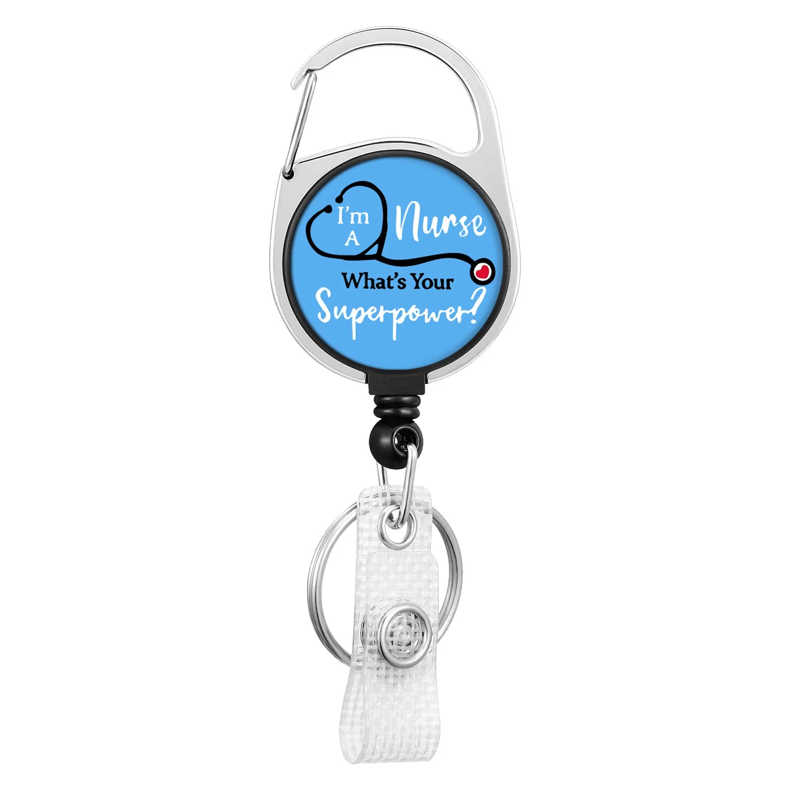1pc Retractable Worker ID Tag