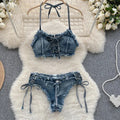 OIINAA Denim Bikini Set