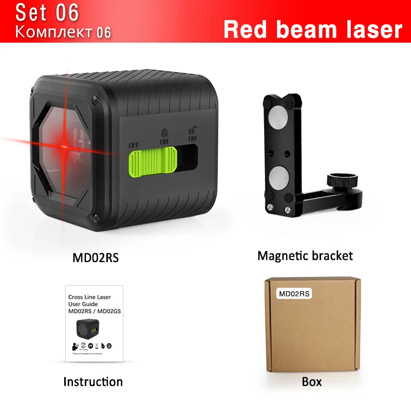 CLUBIONA warehouse clearance 2 Lines Laser Level Self Leveling With Level accessories