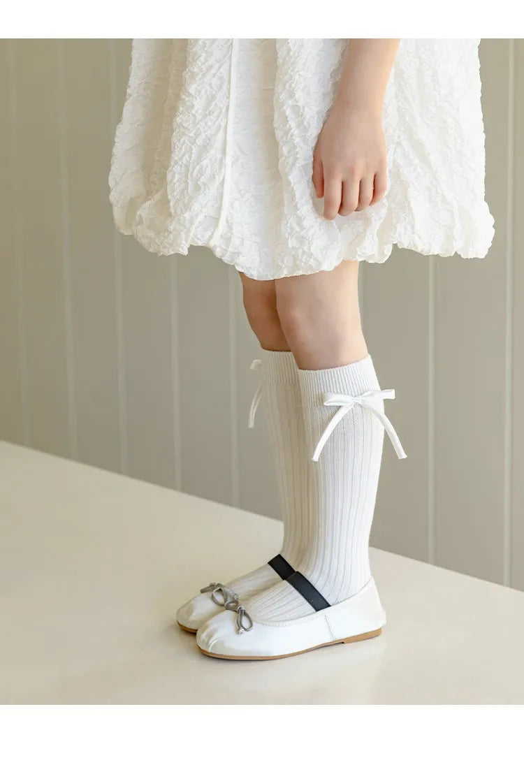 6Pairs/Bow Long Tube Socks