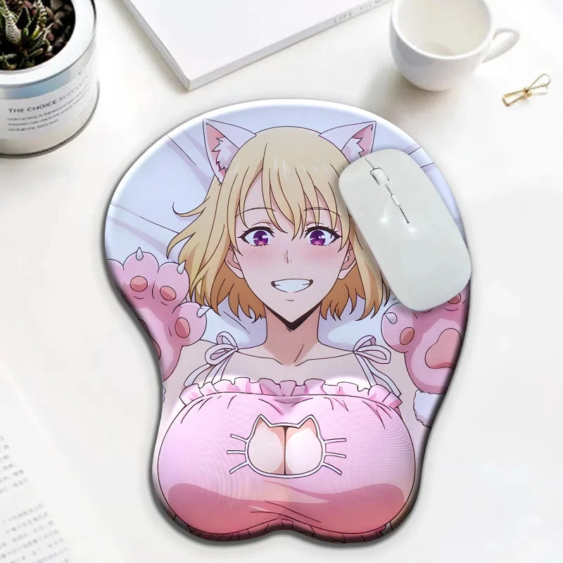 Wrist Rest 3D Soft and Smooth Silicone Mouse Pad