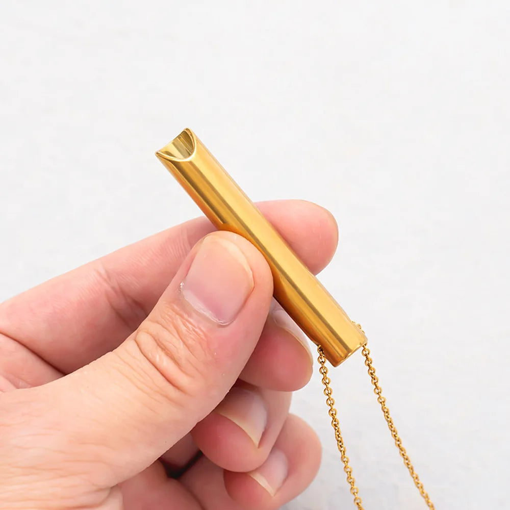 Stainless Steel Anxiety Breathing Necklace