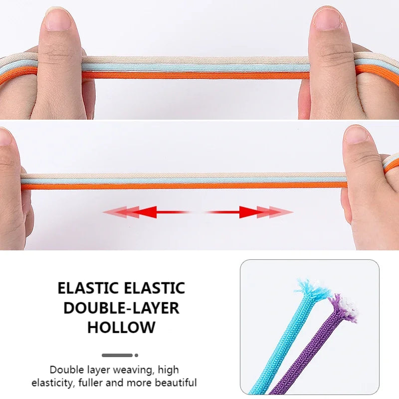 1 Pair Lazy Laces Elastic Snap Lock Shoelaces