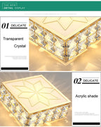 Modern Crystal Ceiling Light