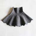 Girls Knitted Pleated Princess High Waist Mini Tutu Skirt