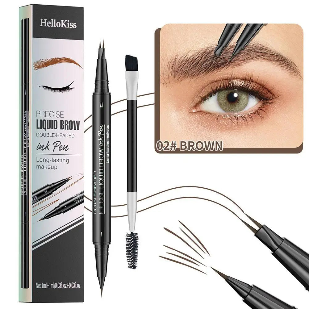 Two-pronged Eyebrow Pencil Waterproof