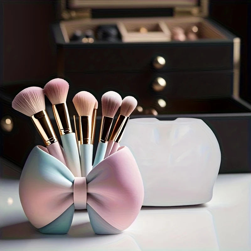 Bow makeup holder
