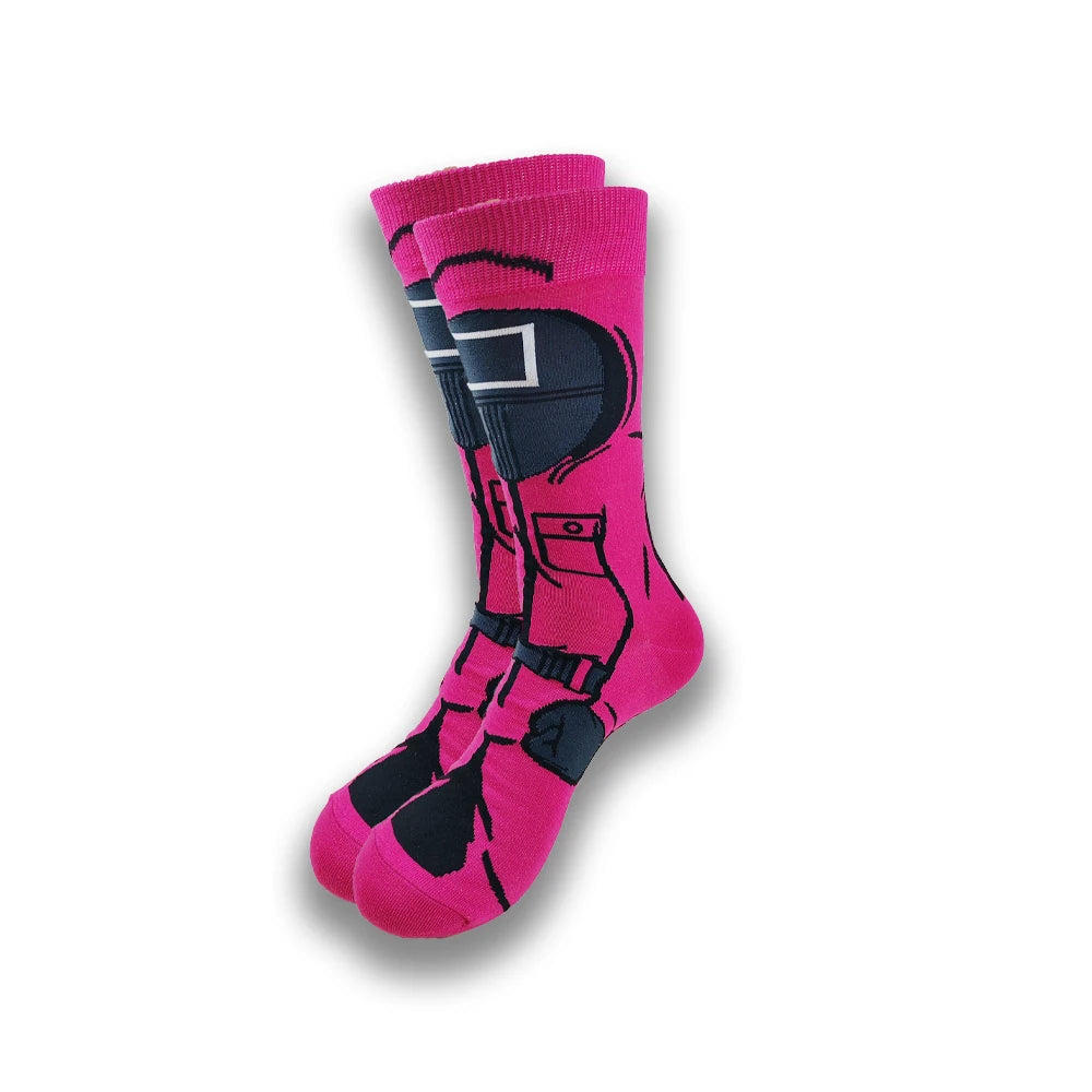 Graphic animated socks