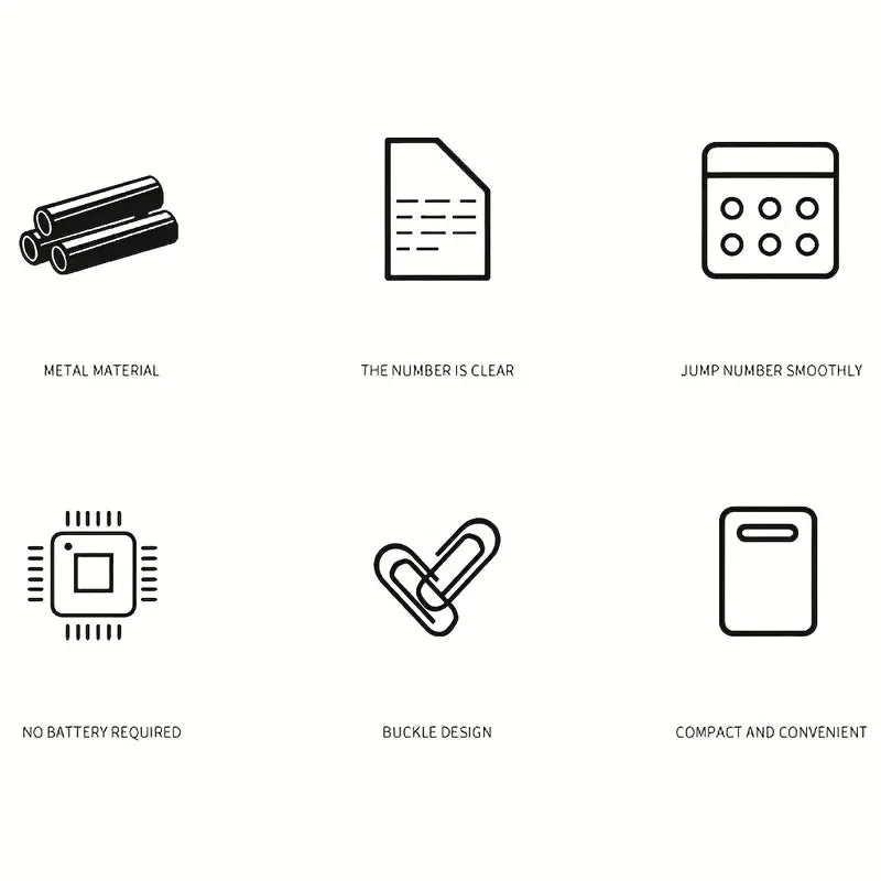 Mechanical Counter Four Digit Manual Recording Traffic
