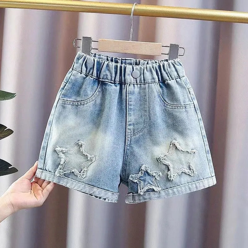 loose denim shorts