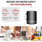 Electric Water Heater 10L 12V 220V 1500W Dual Voltage Hot Water Heaters