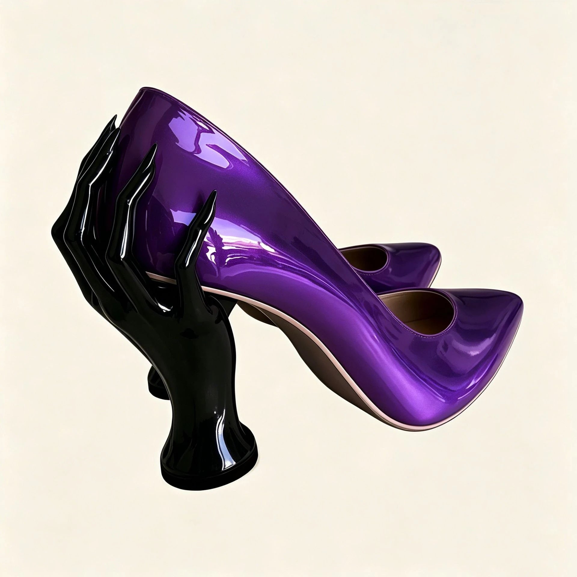 Gothic Sculpted Hand-Shaped Heel Pumps Avant Style