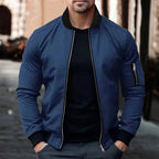 Solid Color Bomber Jacket