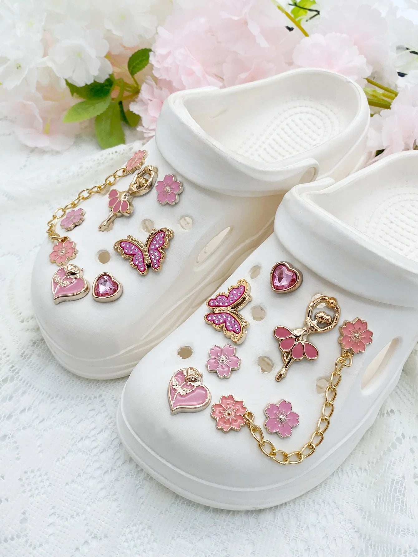 14pcs Fashion ABS Shoe Charms
