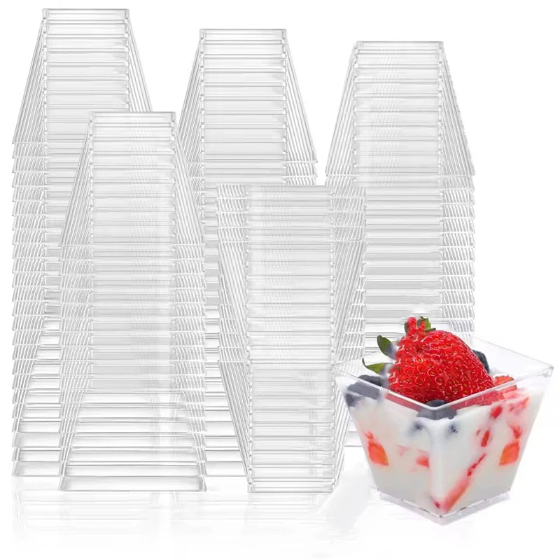 100/50Pack 2OZ Mini Dessert Cups