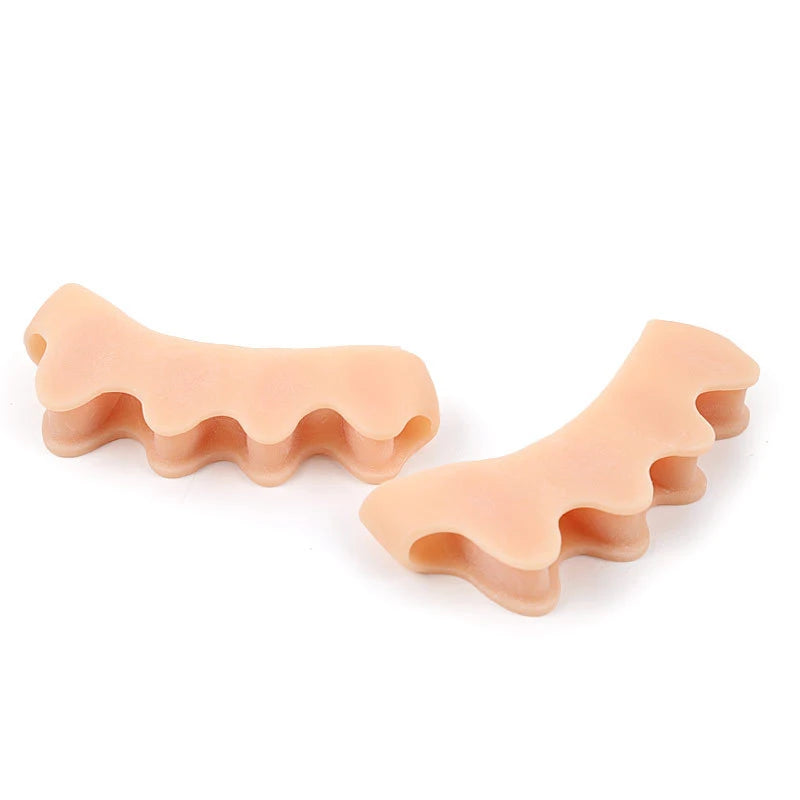 2 soft touch silicone toe spacer
