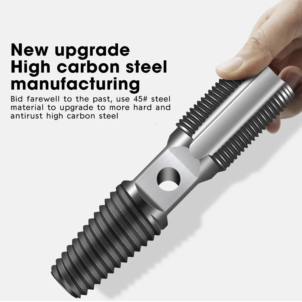 Damaged screw extractor double-headed screw extractor