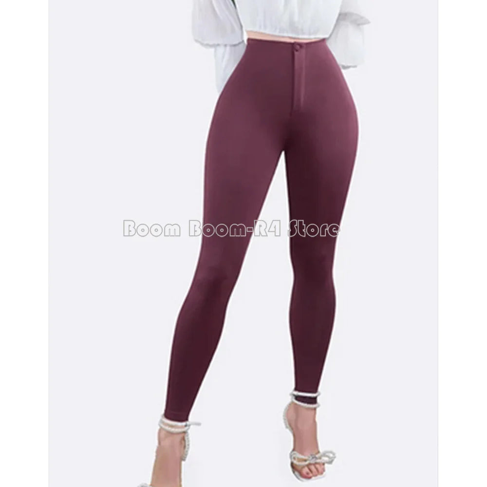High Waisted Skinny Leg Pants