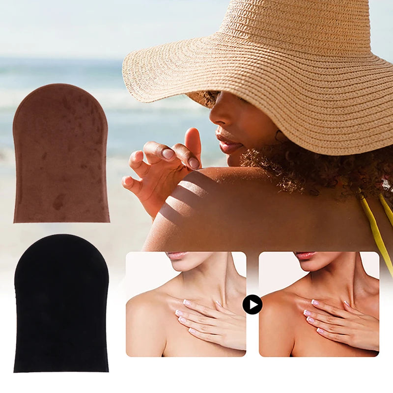 Reusable Back Tan Applicator Glove Exfoliating