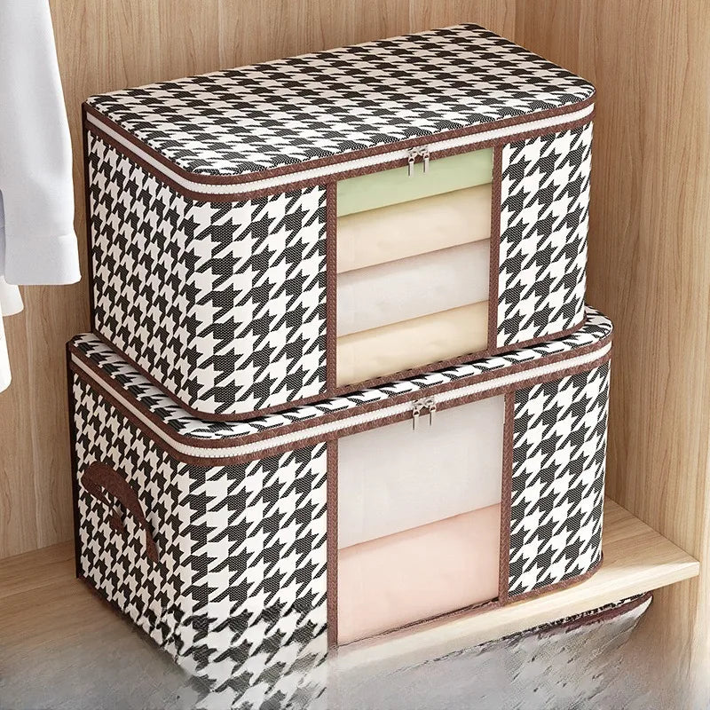 Houndstooth Storage Visual Portable Quilt Bag