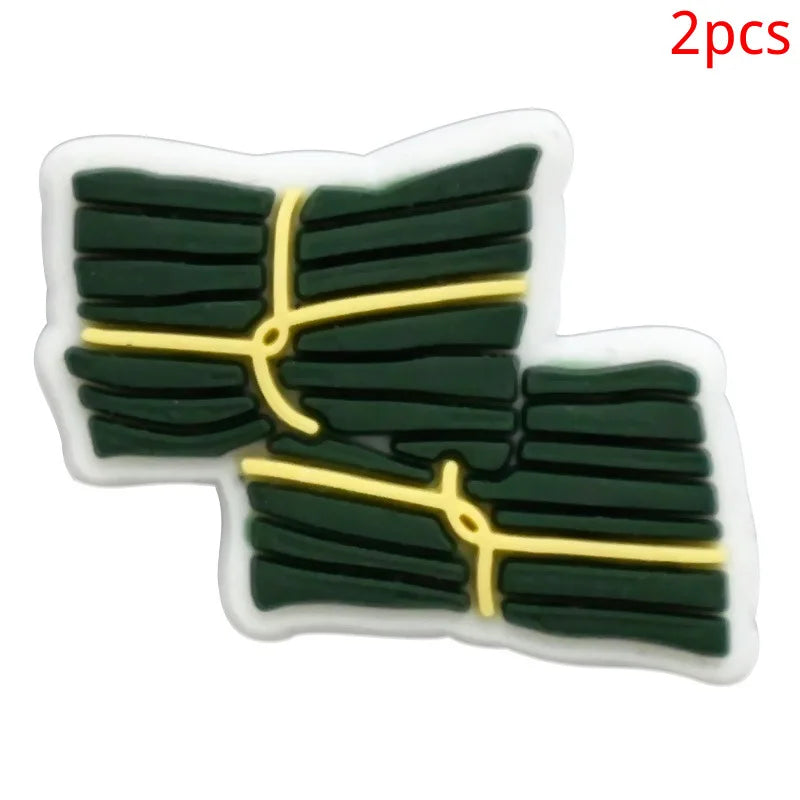 Puerto Rico series PVC 2pcs shoe charms