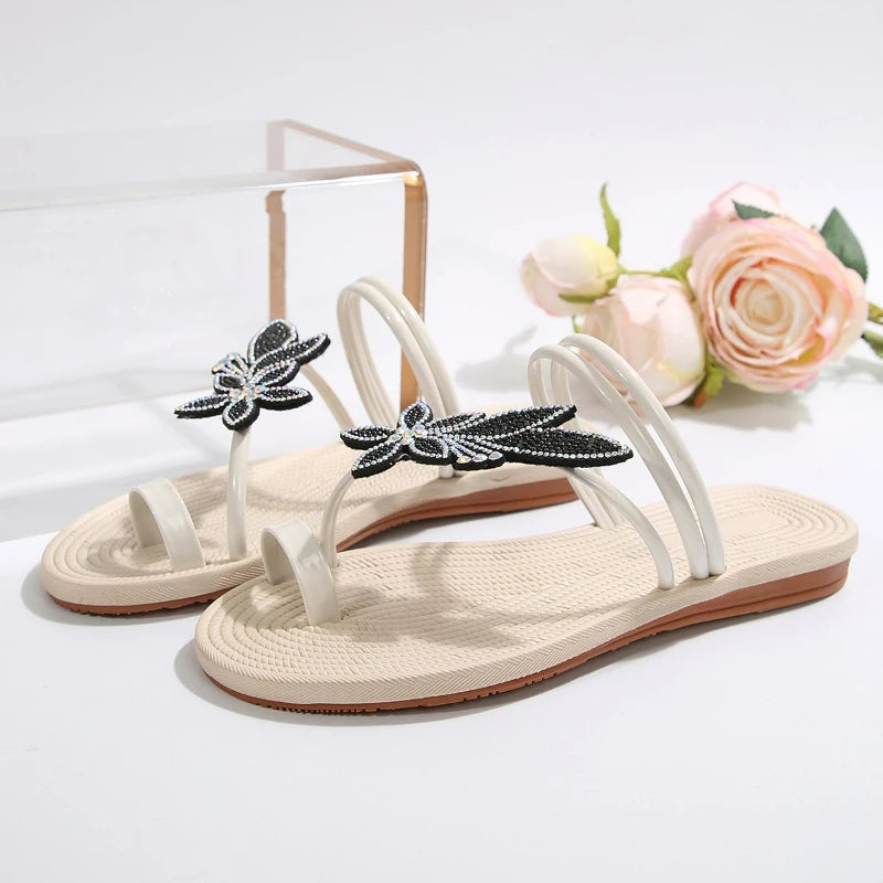 Maple Leaf Toe Flip Flops
