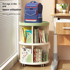 Rolling Rotating Bookshelf Bookcase