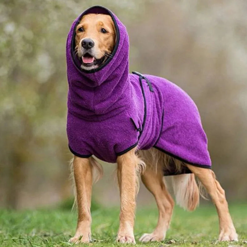 L-5XL Adjustable Dog Bathrobe Towel Bath