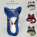 Dark series Gothic plush cat ear hat