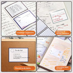 250Sheets Pull-out Sticky Notes Notepad Memo Pad Bookmark Message Marker Sticker Paper Student School Stationery Office Supplies