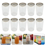 10 Pcs Pull Lid Storage Bottles