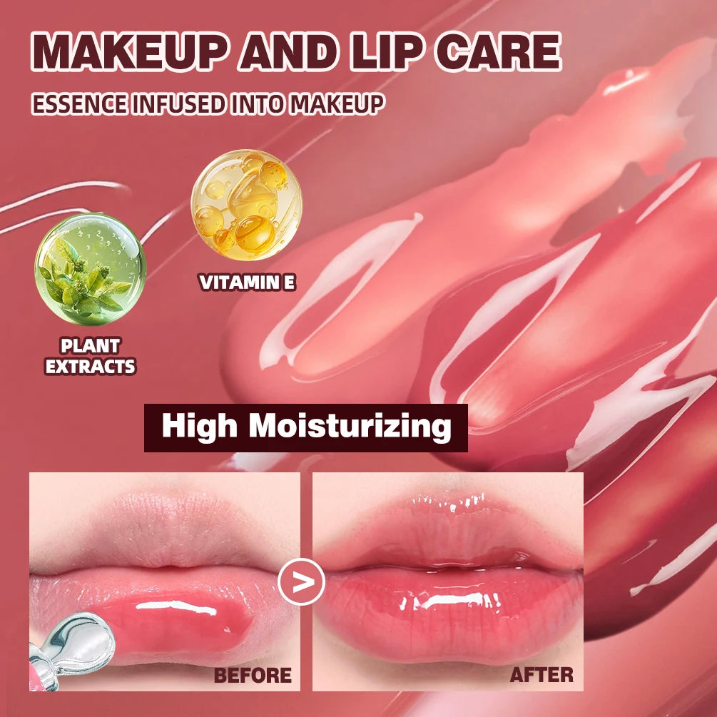QIBEST Mirror Crystal Jelly Lip Gloss