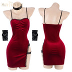 Movie Ada Wong Cos Heroine Secret Service Spy Dress costume