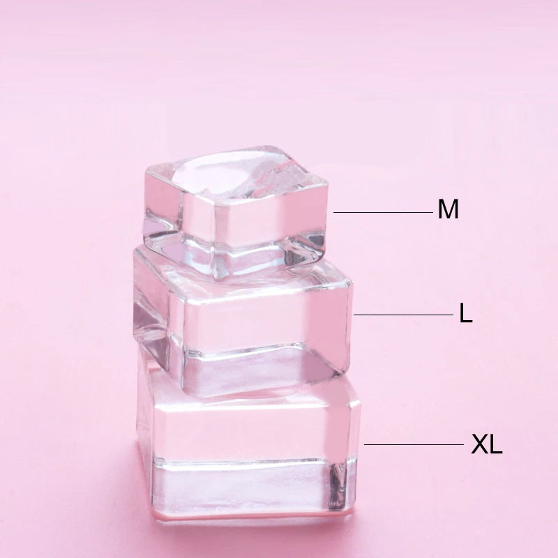 Crystal Glass Eyelash Glue Pallet