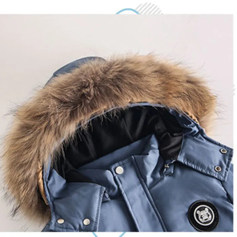 Jacket+Overalls Suit 2Pcs Duck Down Set
