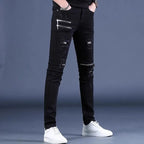 Skinny Jeans knee zipper
