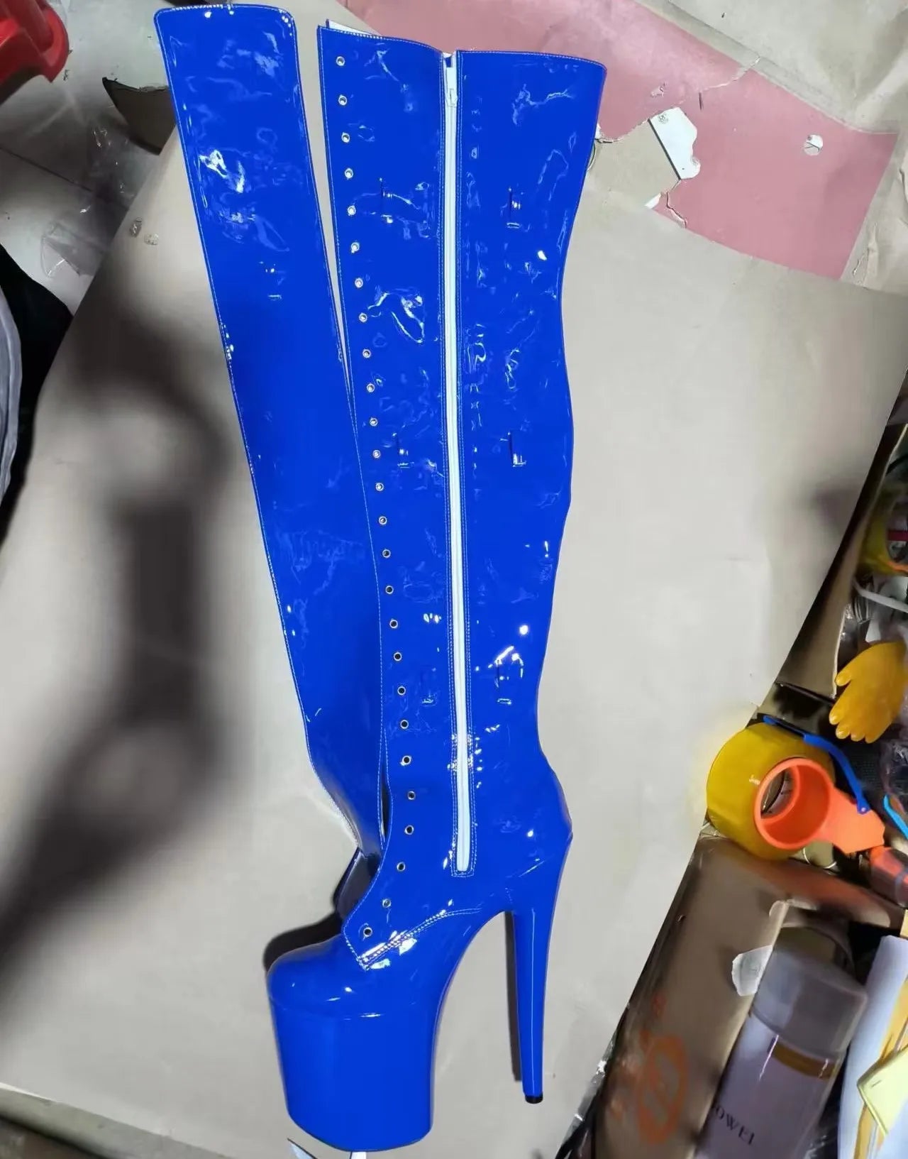Gladiator thigh high boots
