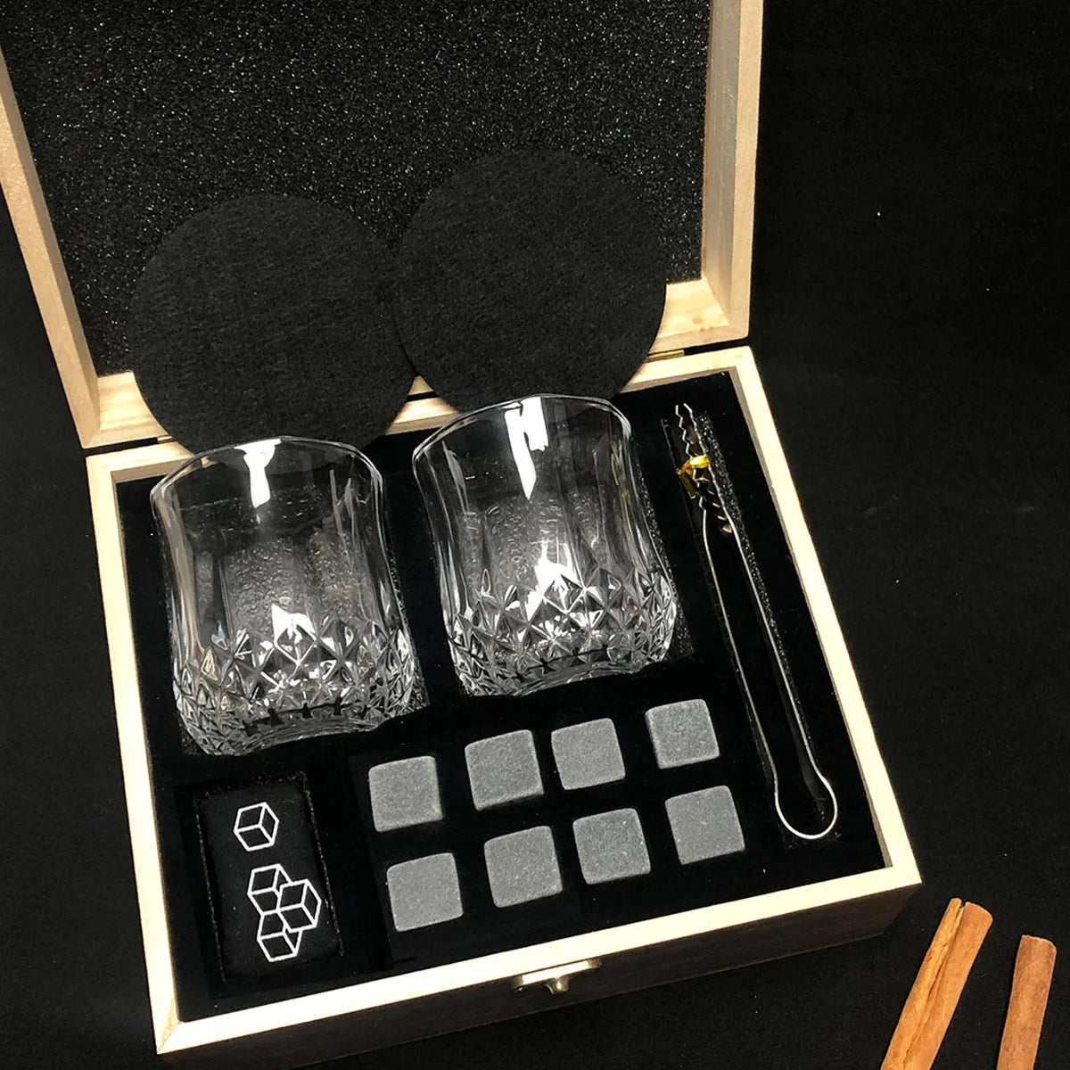 Fathers Day Gifts Whiskey Ice Stone Box