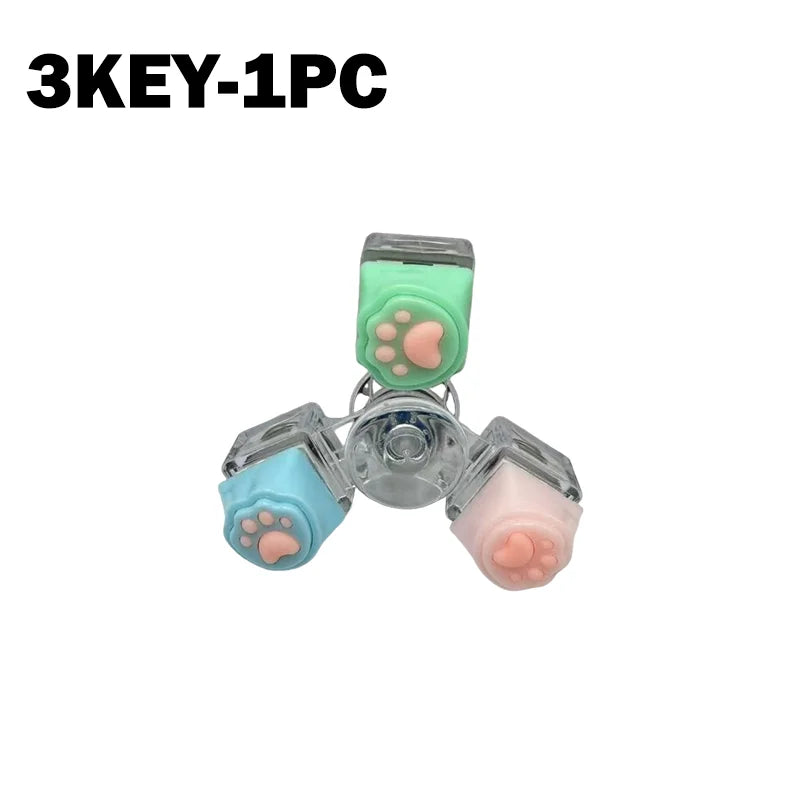 LED Light Keyboard Keychain