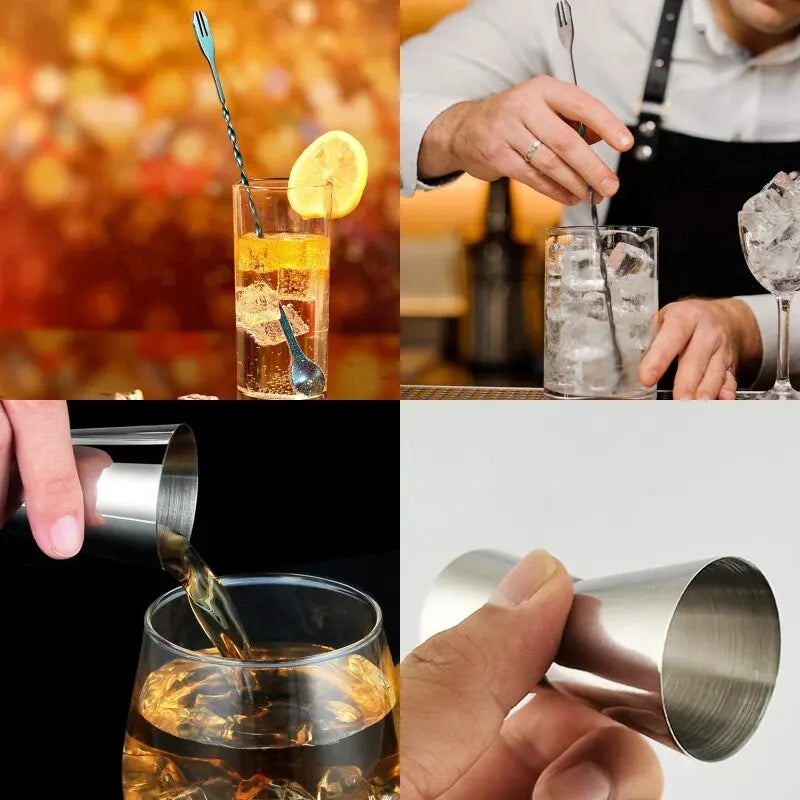 1-6Pcs Cocktail Shaker Set