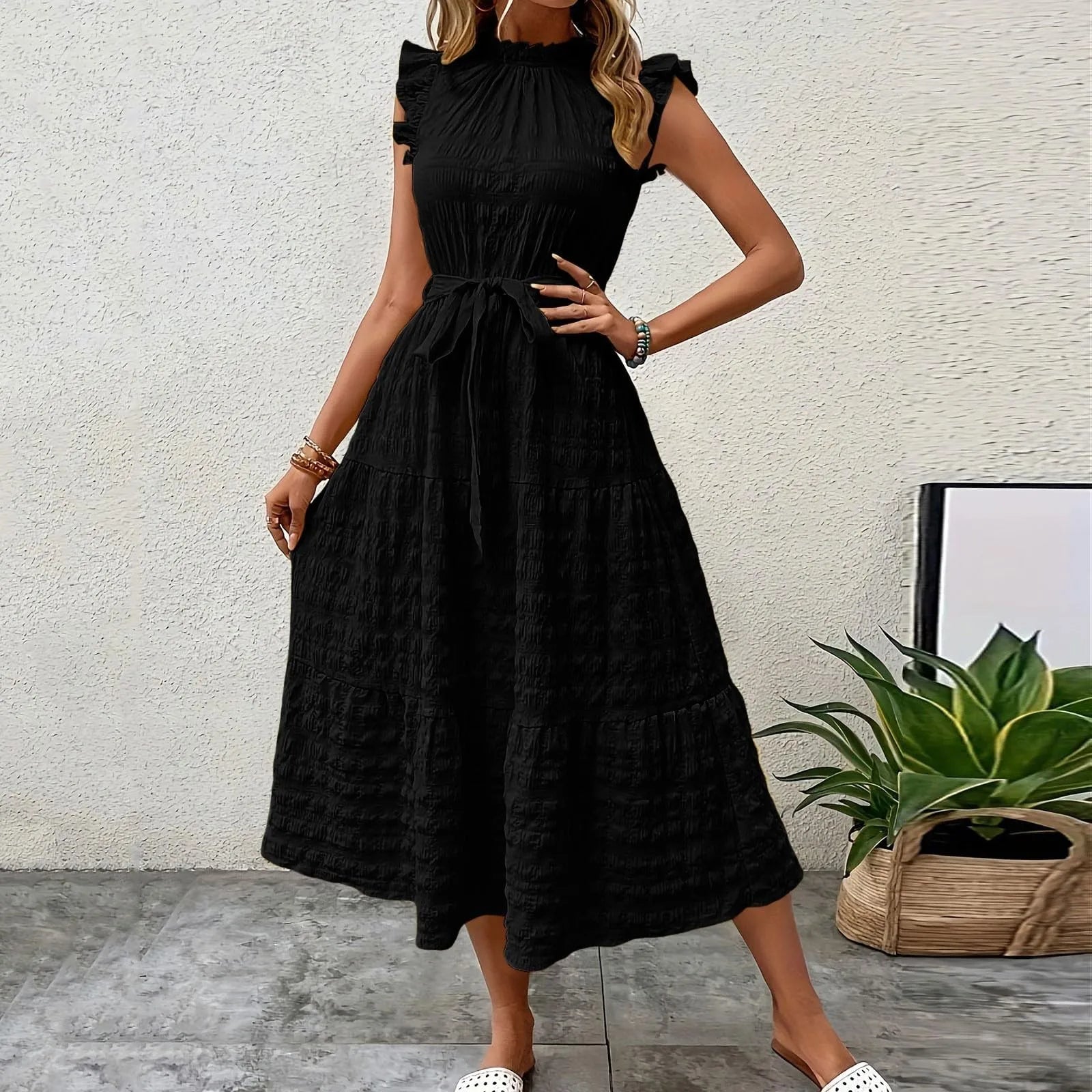 Vintage Casual Beach Dress