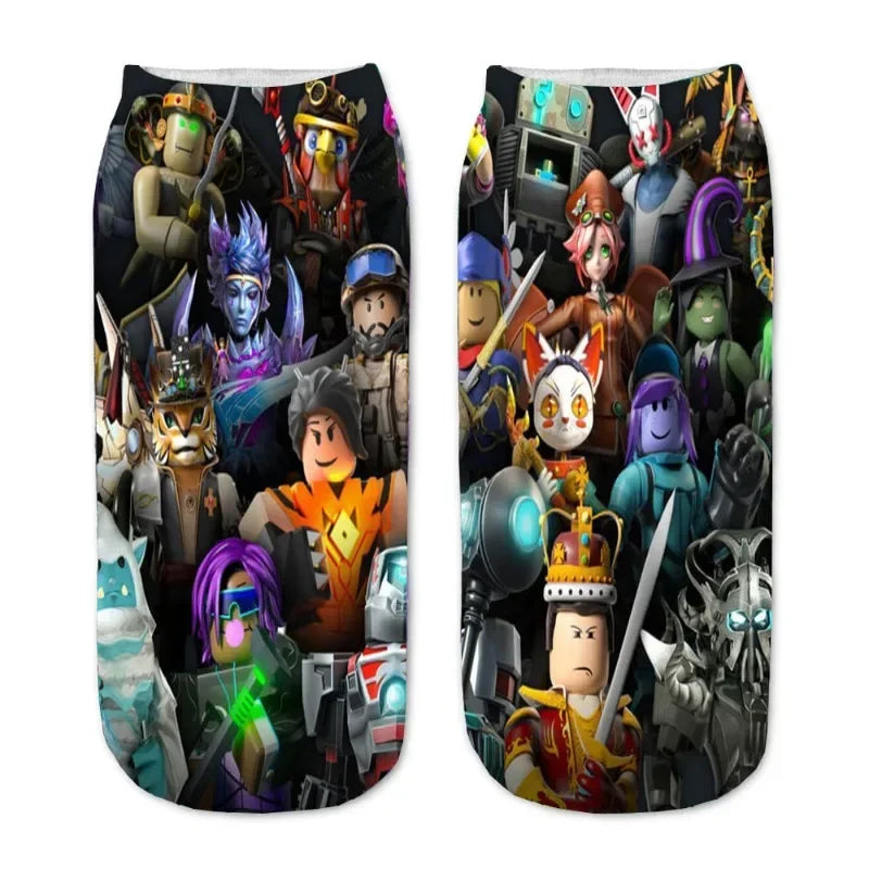 Cartoon Printed Shallow Socks